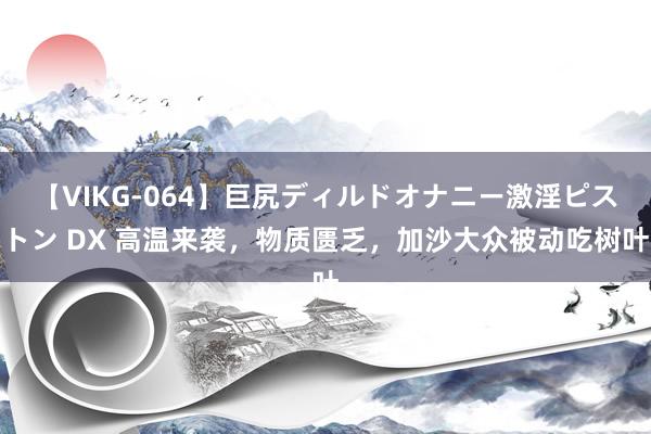 【VIKG-064】巨尻ディルドオナニー激淫ピストン DX 高温来袭，物质匮乏，加沙大众被动吃树叶