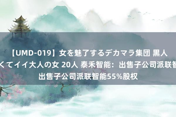 【UMD-019】女を魅了するデカマラ集団 黒人ナンパ エロくてイイ大人の女 20人 泰禾智能：出售子公司派联智能55%股权