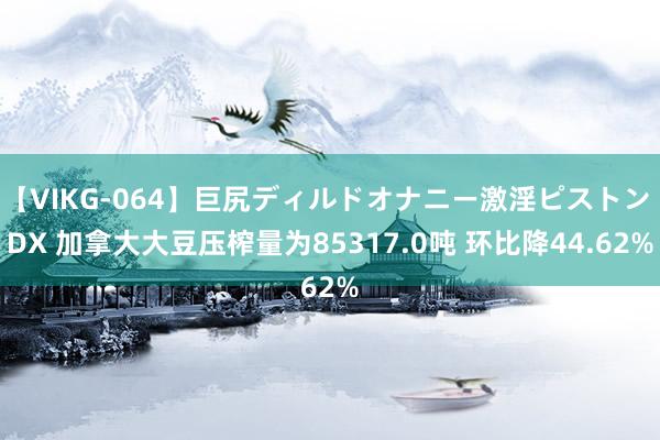 【VIKG-064】巨尻ディルドオナニー激淫ピストン DX 加拿大大豆压榨量为85317.0吨 环比降44.62%