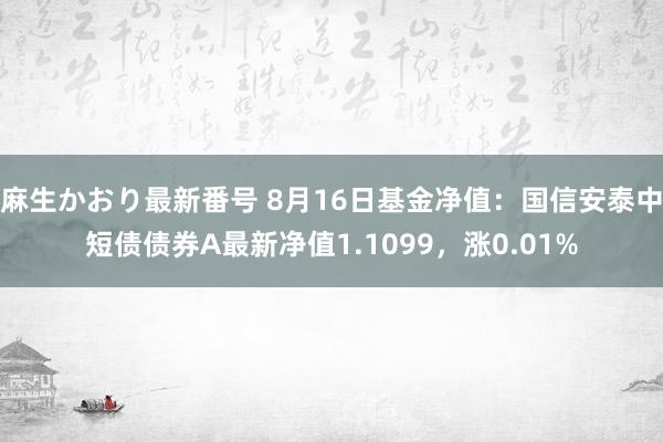 麻生かおり最新番号 8月16日基金净值：国信安泰中短债债券A最新净值1.1099，涨0.01%