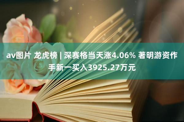 av图片 龙虎榜 | 深赛格当天涨4.06% 著明游资作手新一买入3925.27万元