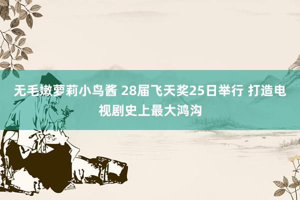 无毛嫩萝莉小鸟酱 28届飞天奖25日举行 打造电视剧史上最大鸿沟