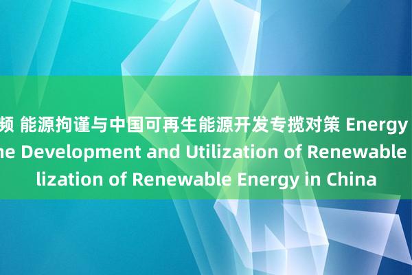 av视频 能源拘谨与中国可再生能源开发专揽对策 Energy Constraints and the Development and Utilization of Renewable Energy in China